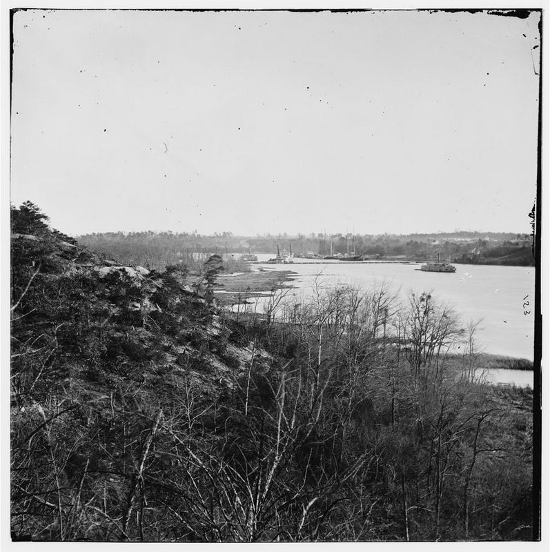 Broadway Landing, Virginia. Where Butler's troops crossed the Appomattox River image. Click for full size.