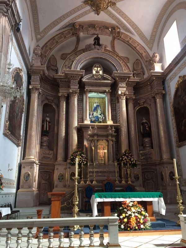 The altar of the Temple of Saint Francis of Celaya. Click for full size. The altar of the Temple of Saint Francis of Celaya image. Click for full size.