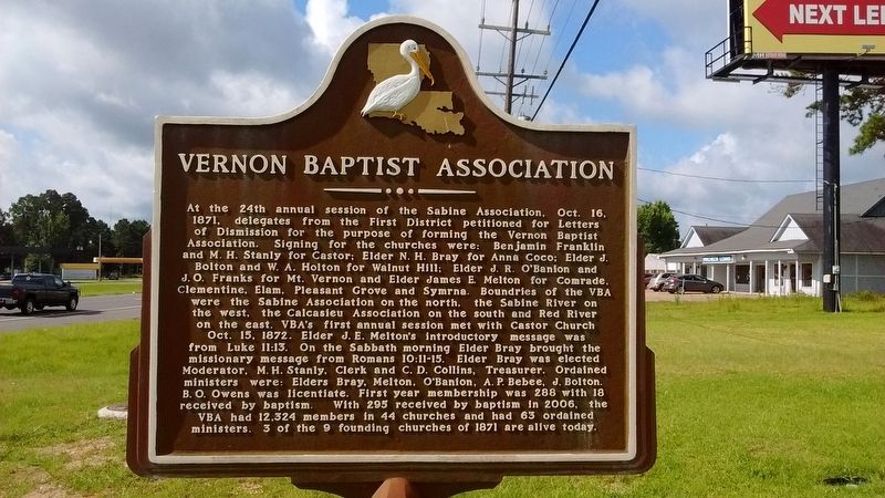 Vernon Baptist Association Marker image. Click for full size.