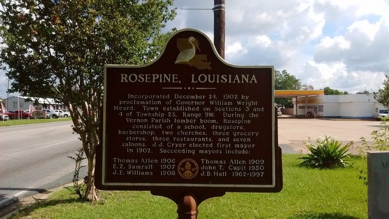 Rosepine, Louisiana Marker image. Click for full size.