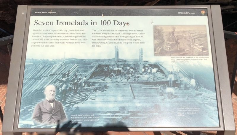 Seven Ironclads in 100 Days Marker. Click for full size. Seven Ironclads in 100 Days Marker image. Click for full size.