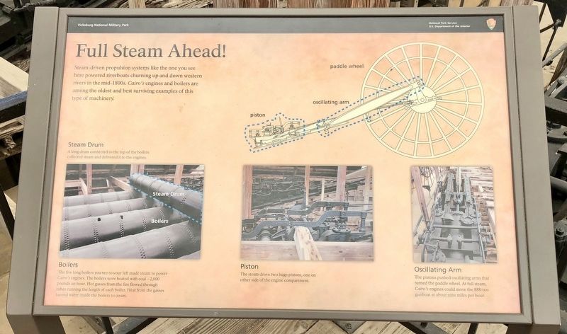 Full Steam Ahead! Marker. Click for full size. Full Steam Ahead! Marker image. Click for full size.