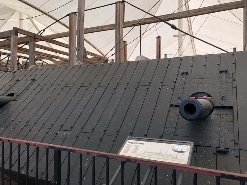 Closeup of the armor plating on the <i>Cairo</i>. image. Click for full size.