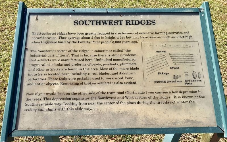 Southwest Ridges Marker. Click for full size. Southwest Ridges Marker image. Click for full size.