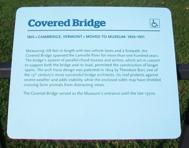 Covered Bridge Marker image. Click for full size.