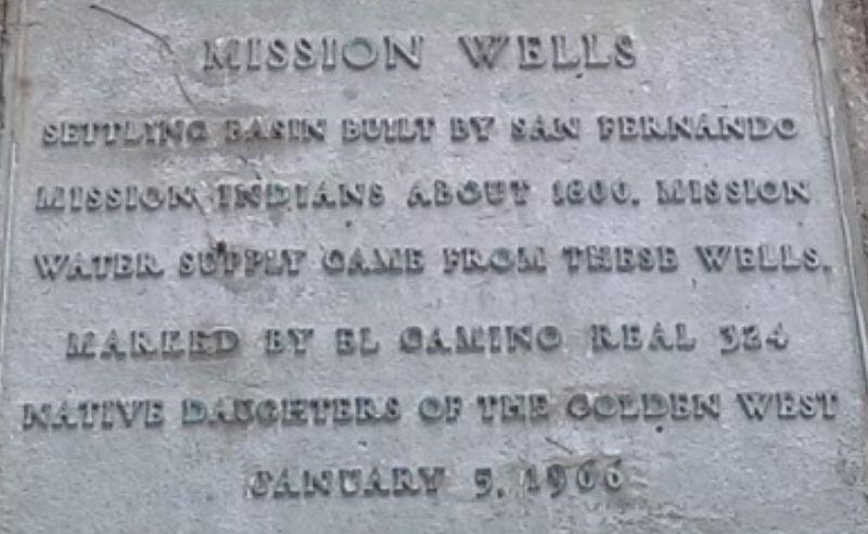 Mission Wells Marker image. Click for full size.