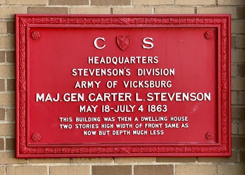 C.S. Headquarters Stevensons Divison Marker. Click for full size. C.S. Headquarters Stevensons Divison Marker image. Click for full size.