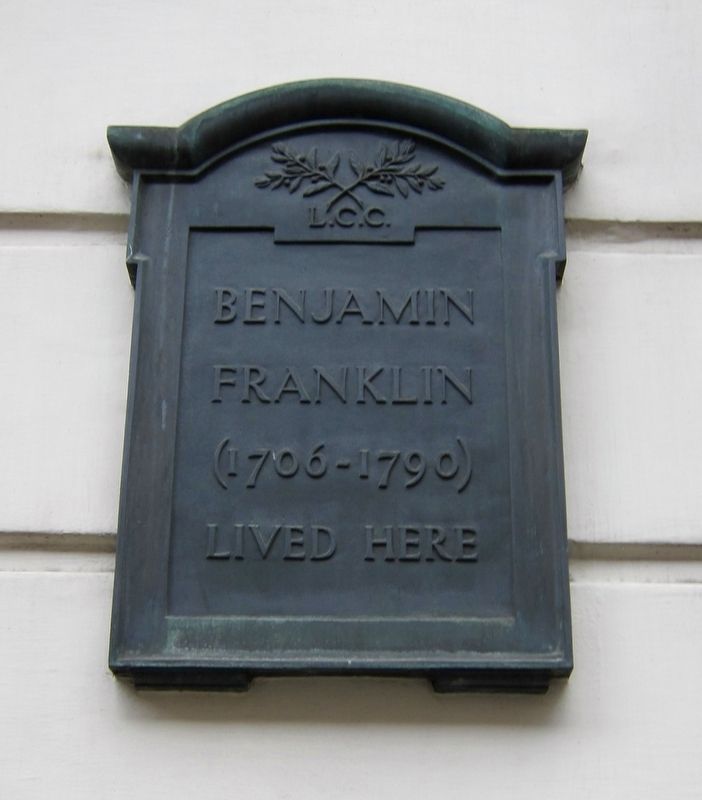 Benjamin Franklin Marker. Click for full size. Benjamin Franklin Marker image. Click for full size.