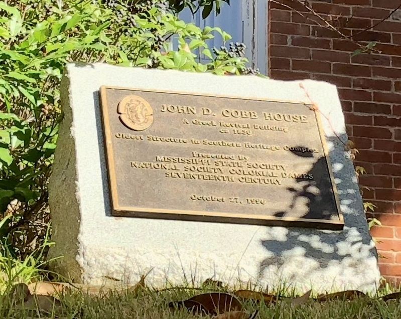 John D. Cobb House Marker. Click for full size. John D. Cobb House Marker image. Click for full size.