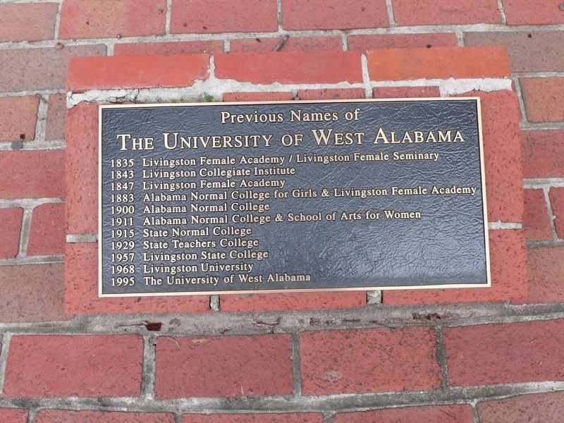 University of West Alabama Plaque image. Click for full size.
