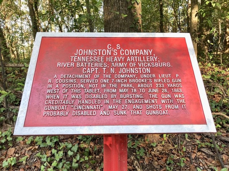 <small>C.S.</small> Johnston's Company, Marker. Click for full size. <small>C.S.</small> Johnston's Company, Marker image. Click for full size.