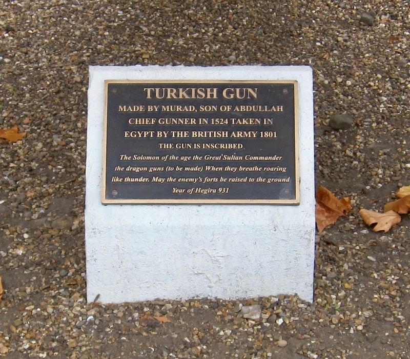 Turkish Gun Marker image. Click for full size.