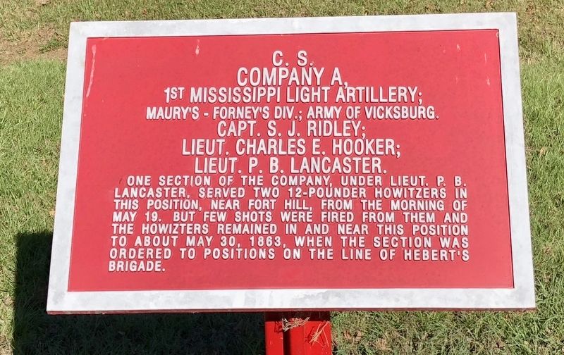 <small>C.S.</small> Company A, Marker image. Click for full size.