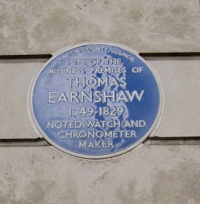 Thomas Earnshaw Marker image. Click for full size.