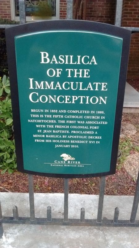 Basilica of the Immaculate Conception Marker. Click for full size. Basilica of the Immaculate Conception Marker image. Click for full size.