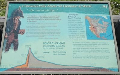 A Communication Across the Continent by Water Marker. Click for full size. A Communication Across the Continent by Water Marker image. Click for full size.