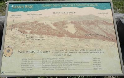 Lemhi Pass Marker image. Click for full size.