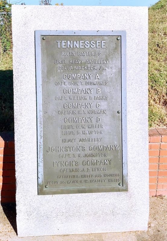 Tennessee River Batteries Marker. Click for full size. Tennessee River Batteries Marker image. Click for full size.