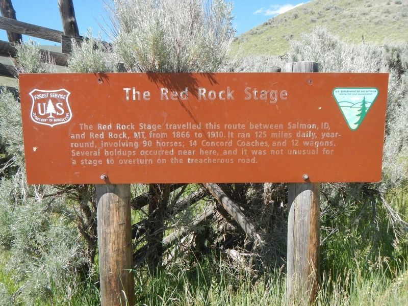 The Red Rock Stage Marker image. Click for full size.