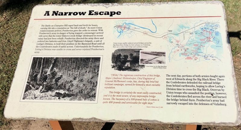 A Narrow Escape Marker. Click for full size. A Narrow Escape Marker image. Click for full size.