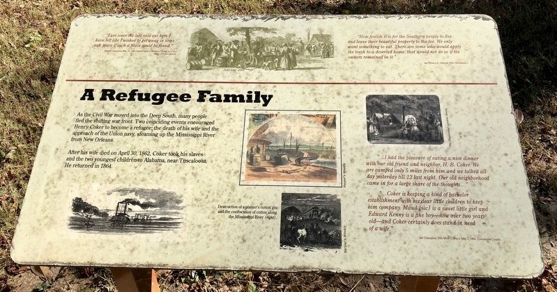 A Refugee Family Marker image. Click for full size.