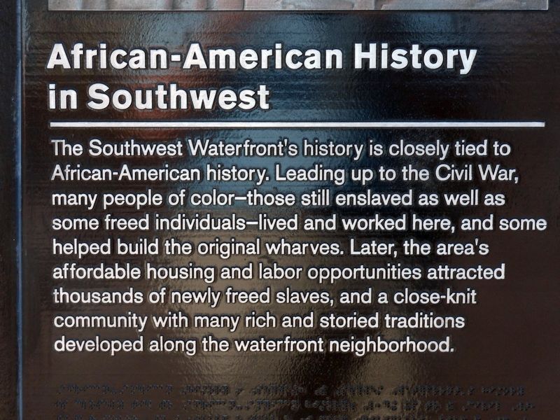 African-American History in Southwest Marker image. Click for full size.