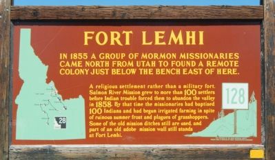 Fort Lemhi Marker image. Click for full size.