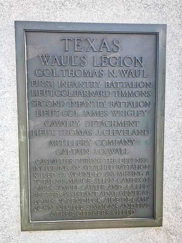 Texas Waul's Legion Marker image. Click for full size.