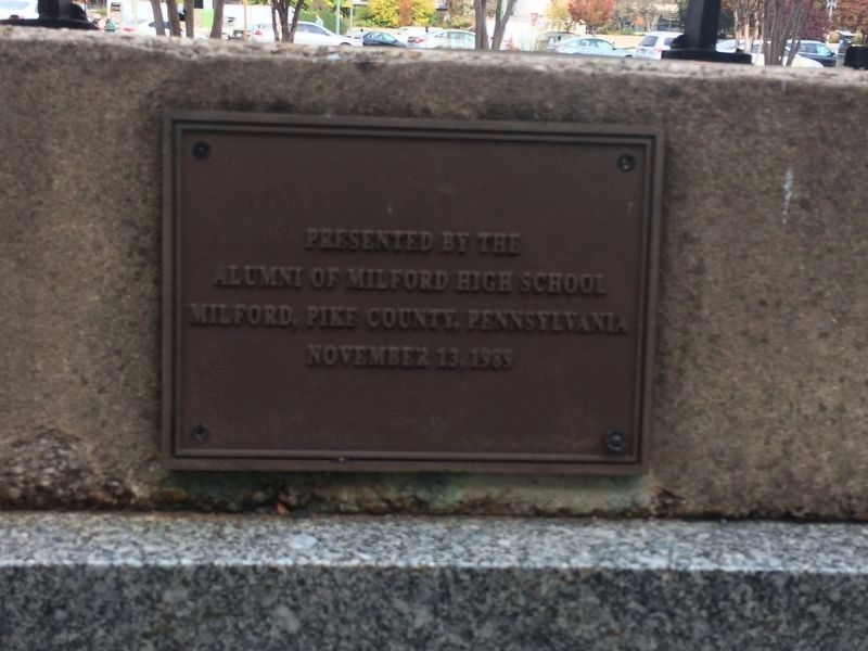 Milford School Bell Marker. Click for full size. Milford School Bell Marker image. Click for full size.