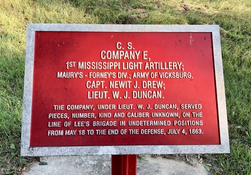 <small>C.S.</small> Company E, Marker image. Click for full size.