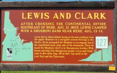 Lewis and Clark Marker. Click for full size. Lewis and Clark Marker image. Click for full size.