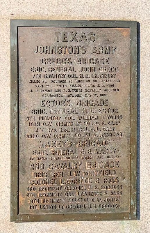 Texas Johnston's Army Marker image. Click for full size.