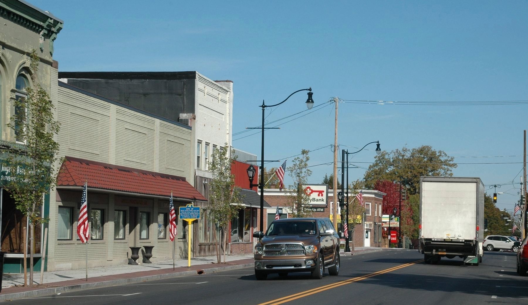 Site of Bruce Opera House Marker, South Peterboro Street, Canastota, NY. Click for full size. Site of Bruce Opera House Marker, South Peterboro Street, Canastota, NY image. Click for full size.