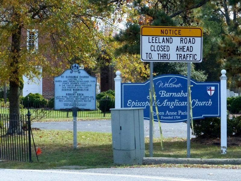 St. Barnabas' Church Marker. Click for full size. St. Barnabas' Church Marker image. Click for full size.