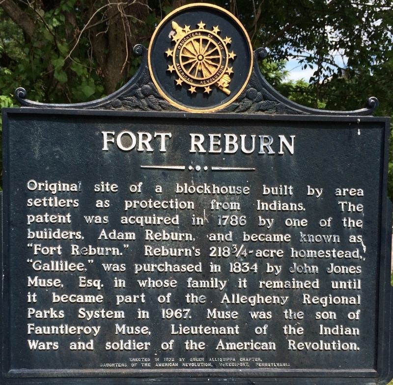 Fort Reburn Marker. Click for full size. Fort Reburn Marker image. Click for full size.