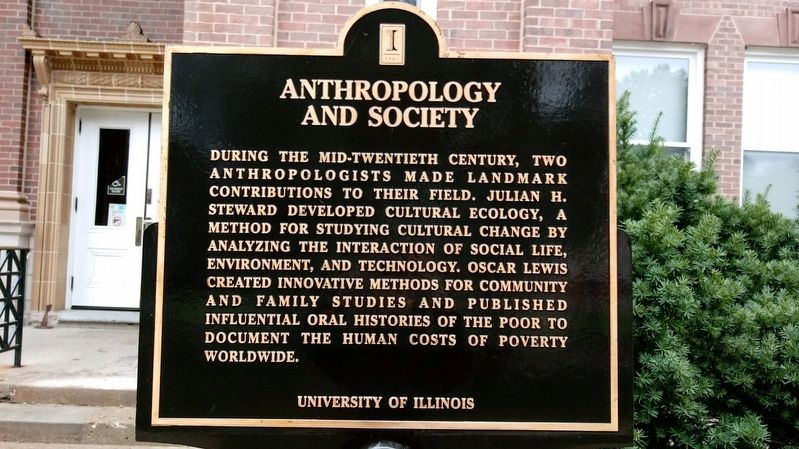 Anthropology and Society Marker. Click for full size. Anthropology and Society Marker image. Click for full size.