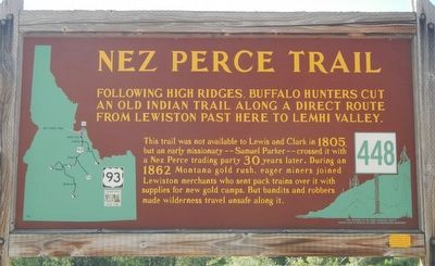 Nez Perce Trail Marker image. Click for full size.