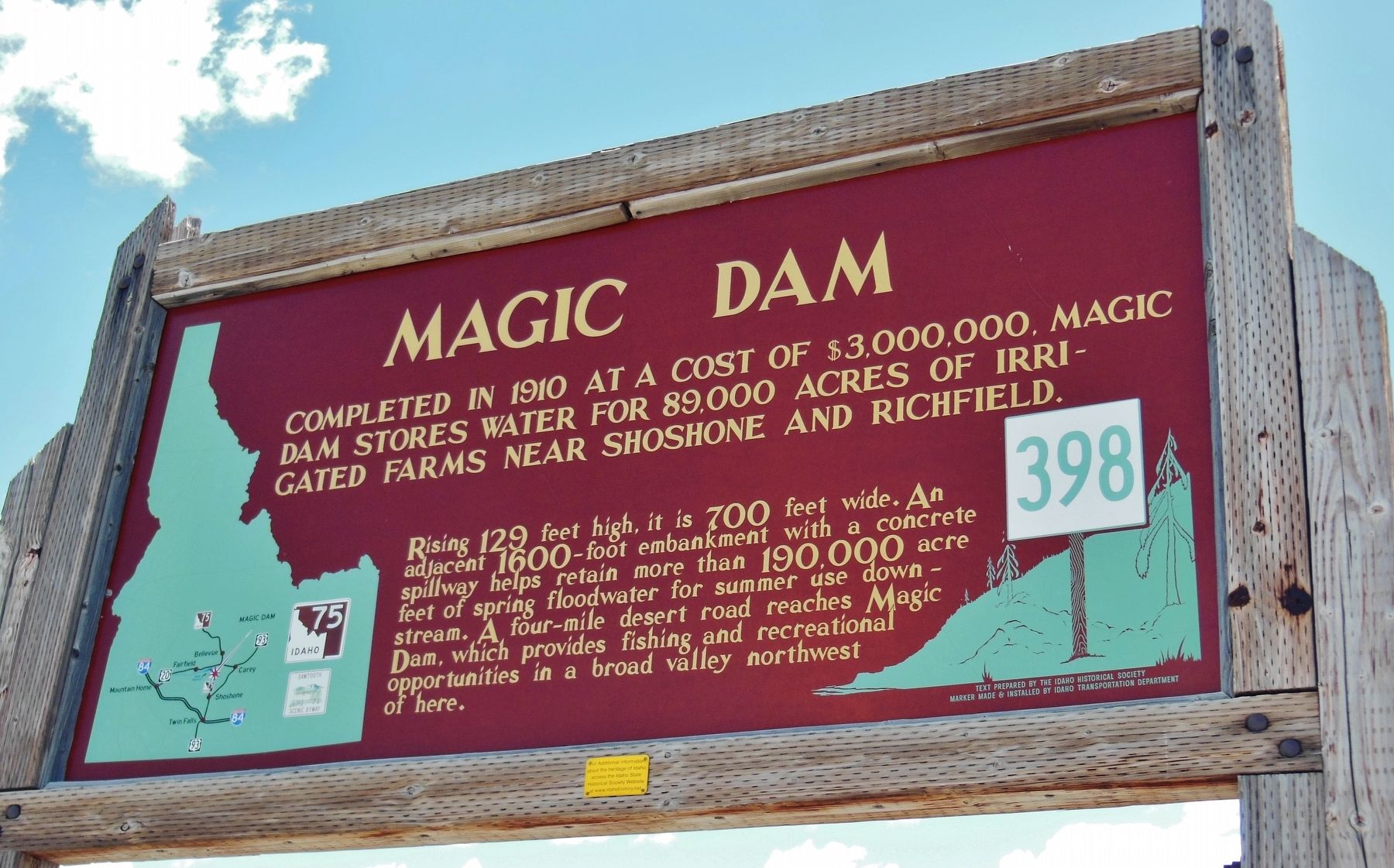 Magic Dam Marker image. Click for full size.