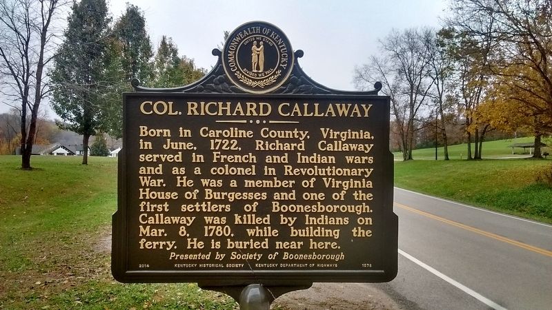 Col. Richard Callaway Marker image. Click for full size.