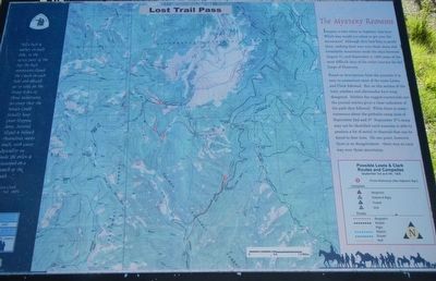 Lost Trail Pass Marker image. Click for full size.