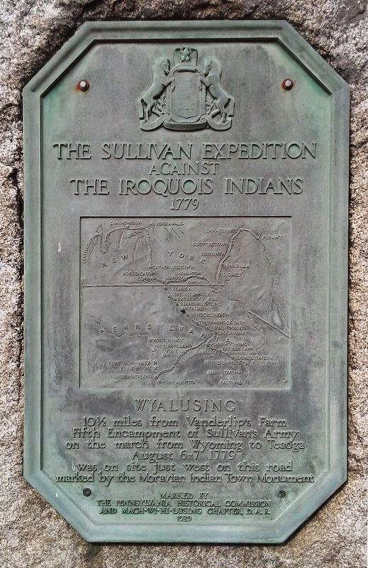 Sullivan Expedition Against the Iroquois Indians 1779 Marker image. Click for full size.