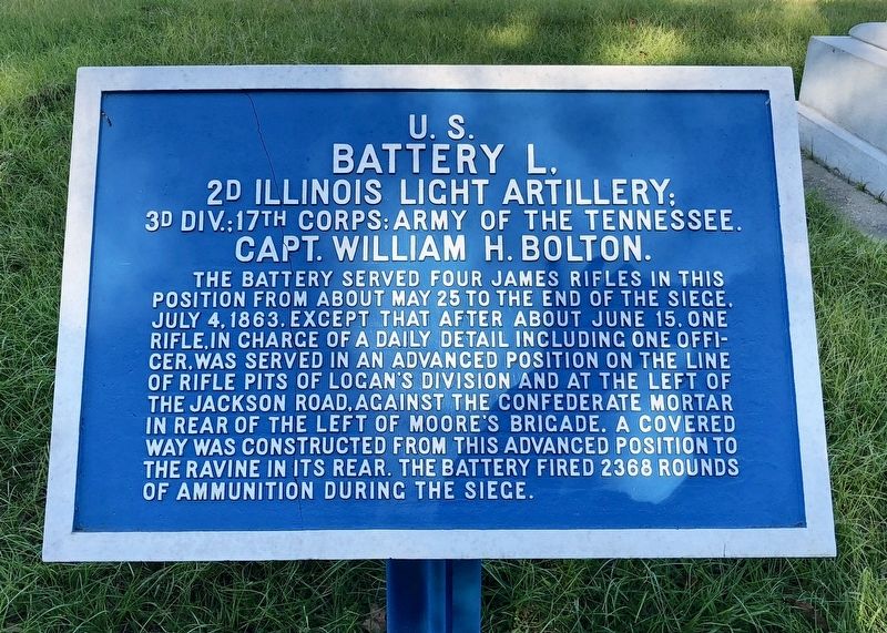 <small>U.S.</small> Battery L. Marker image. Click for full size.