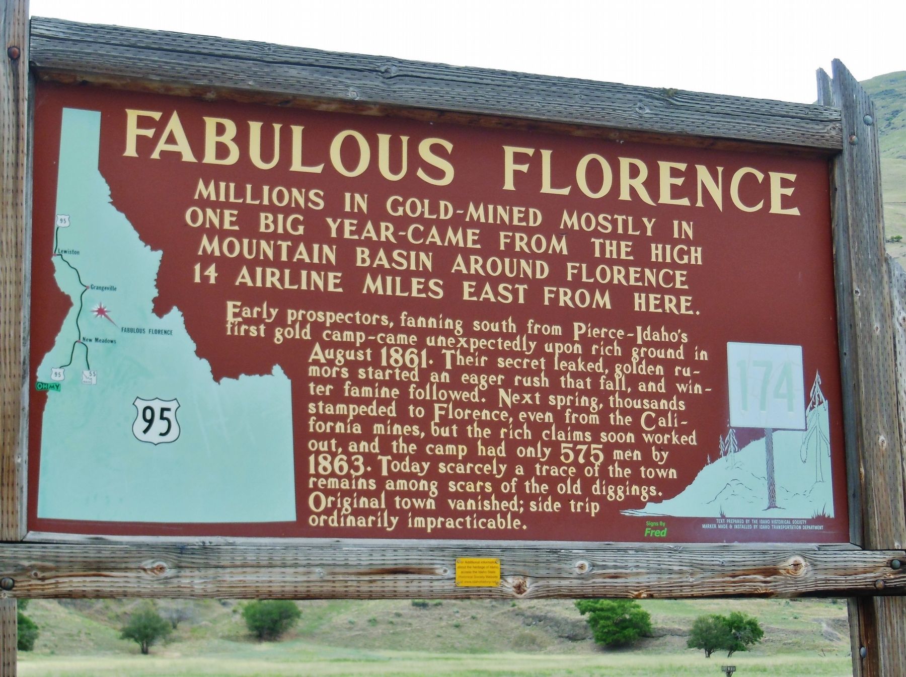 Fabulous Florence Marker. Click for full size. Fabulous Florence Marker image. Click for full size.