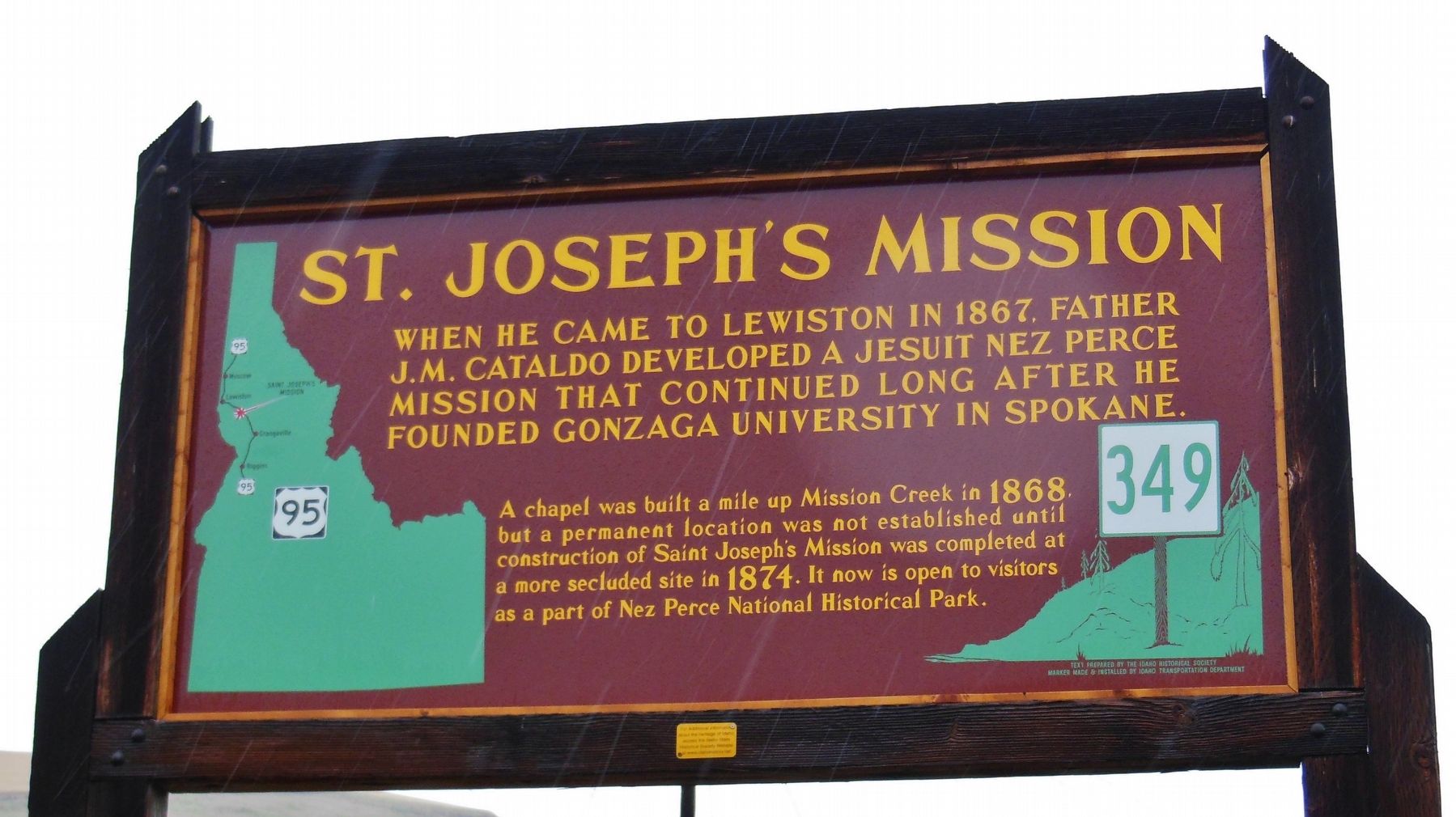 St. Joseph's Mission Marker image. Click for full size.