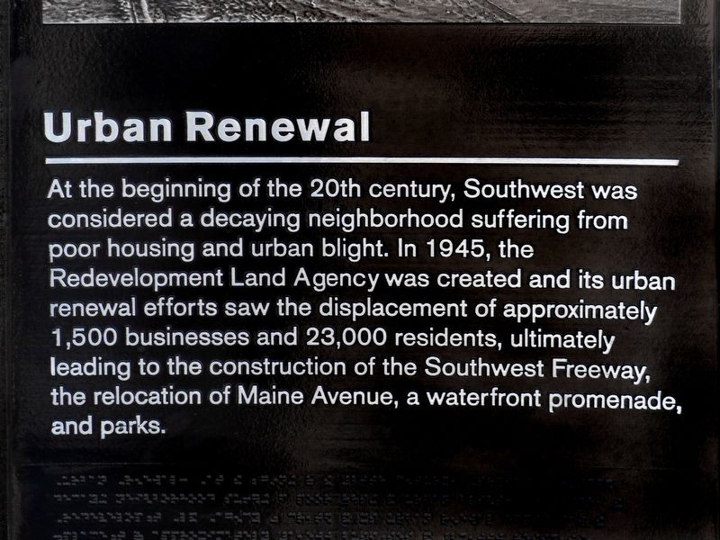Urban Renewal Marker. Click for full size. Urban Renewal Marker image. Click for full size.