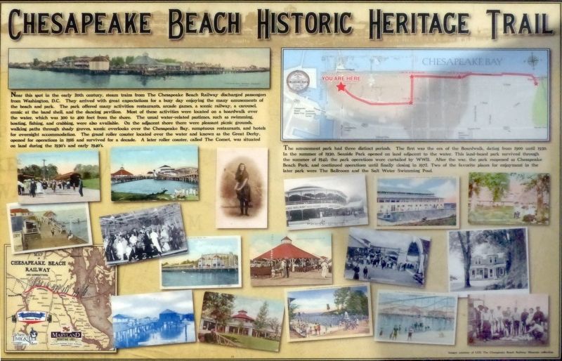 The Chesapeake Beach Railway Marker image. Click for full size.
