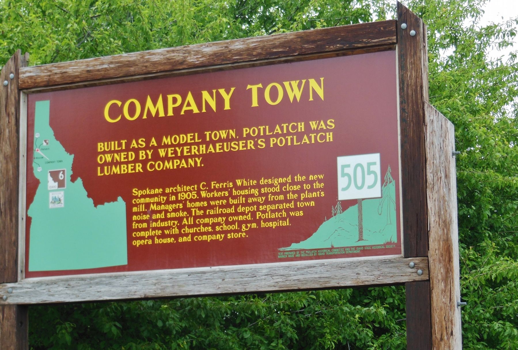 Company Town Marker image. Click for full size.
