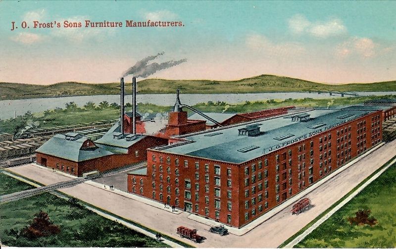 Frost's Furniture Factory Historic Postcard image. Click for full size.