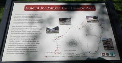 Land of the Yankee Fork Historic Area Marker image. Click for full size.