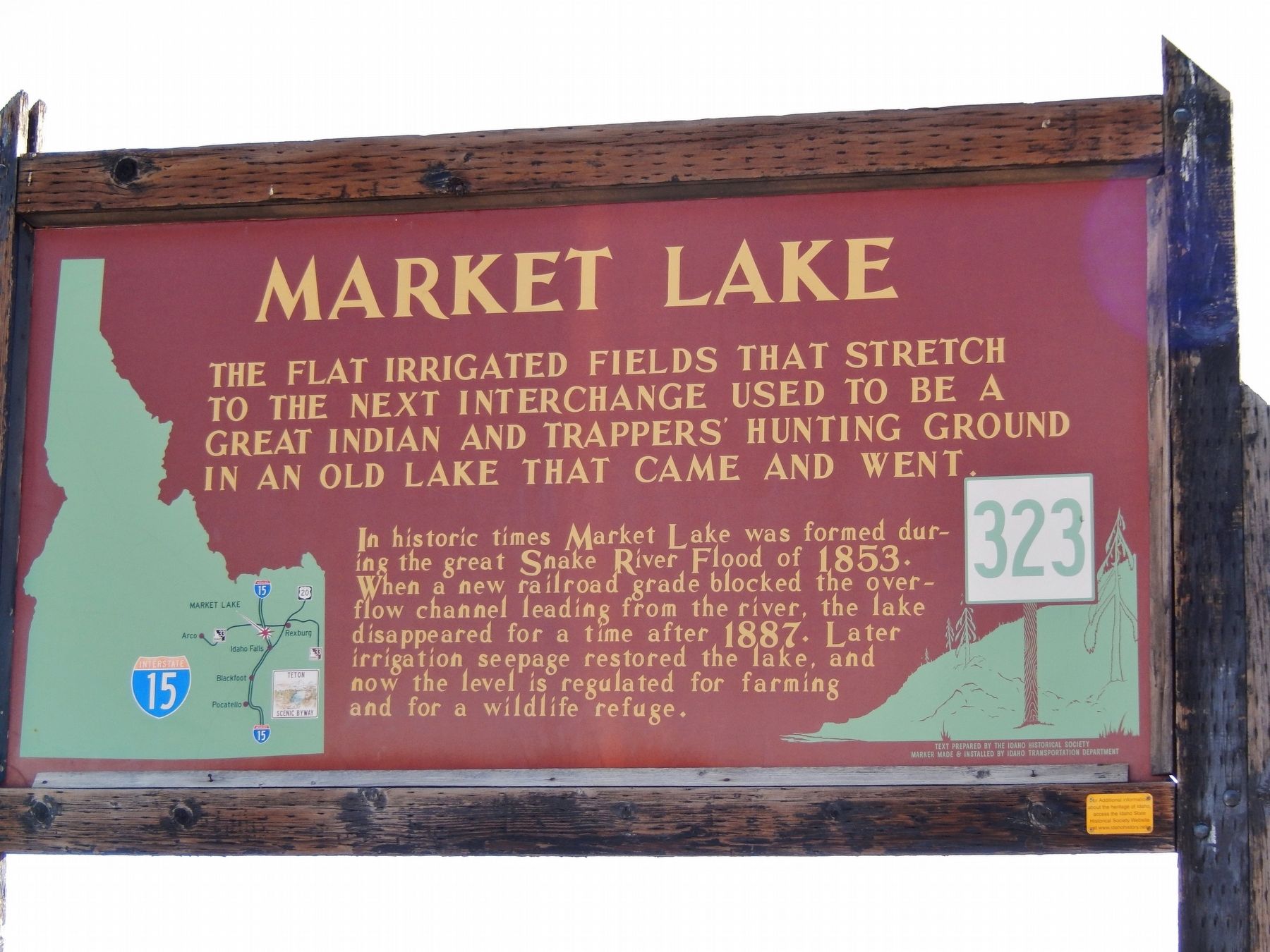 Market Lake Marker image. Click for full size.